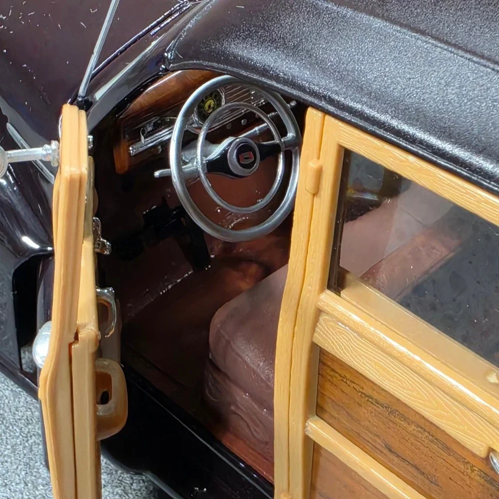 Chevrolet 1948 Woody Wagon Model Unisex OS Black Excellent Fleetmaster Diecast